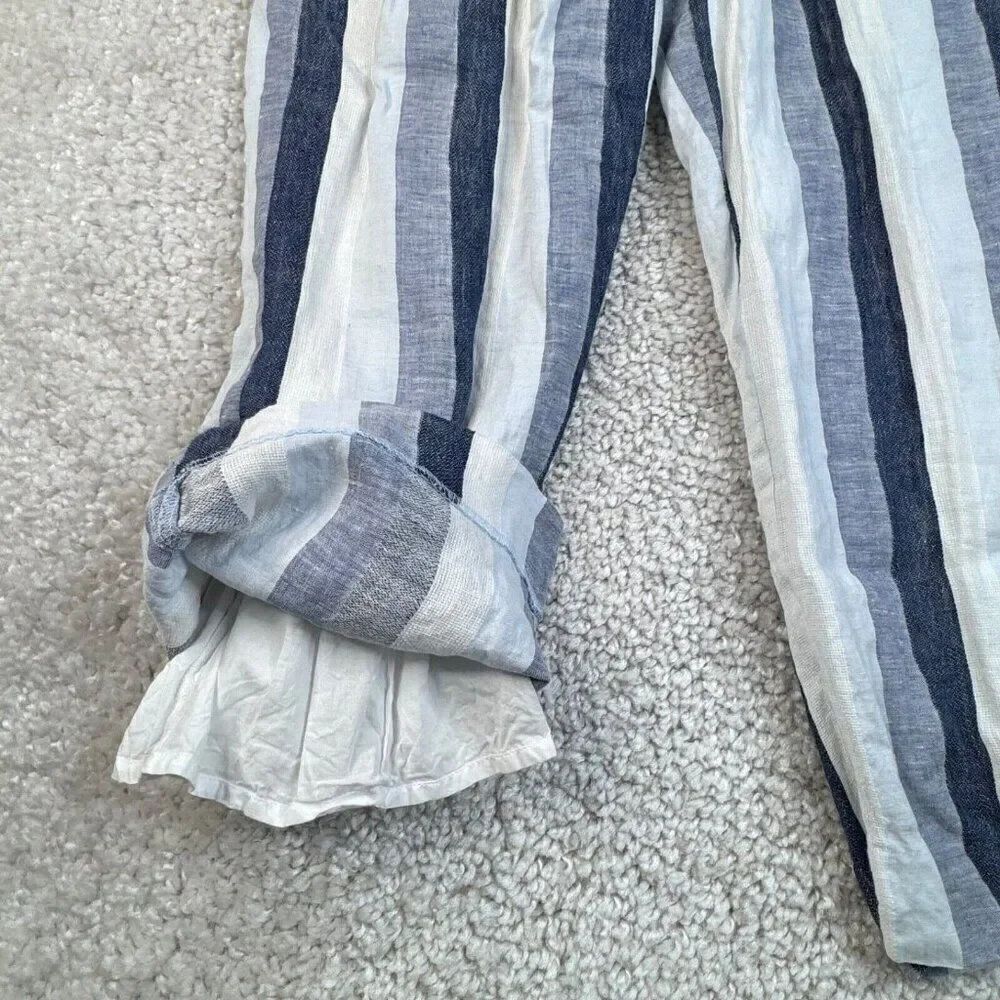 Point Sur Striped Paperbag Linen Pants - Picture 9 of 12